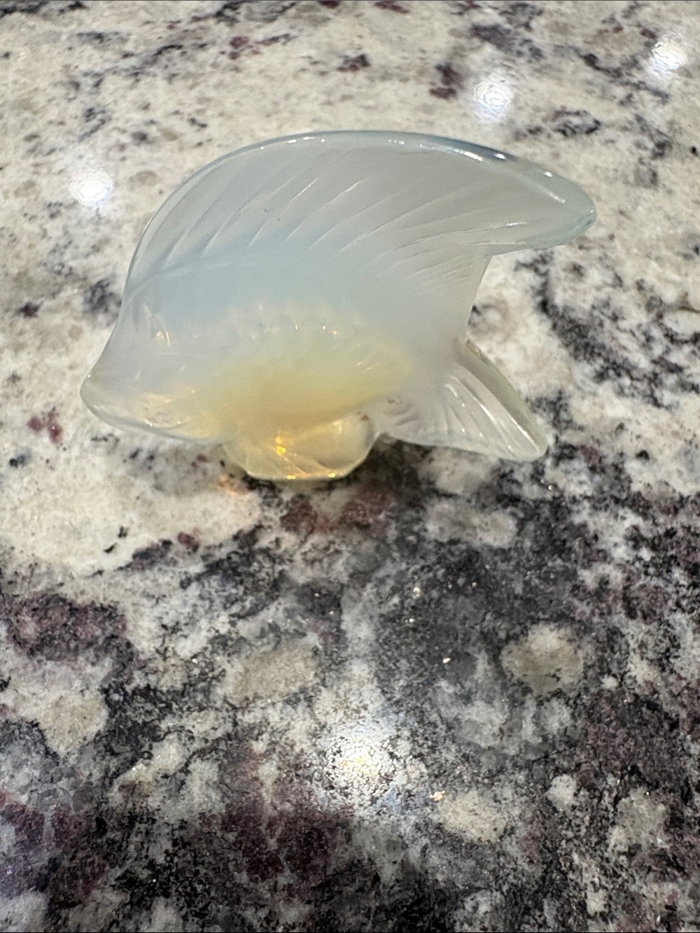 Lalique Opalescent Glass Fish Figurine